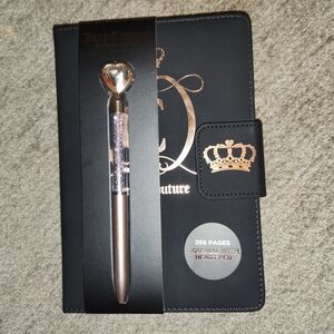 Juicy Couture Black Journal with Heart Pen